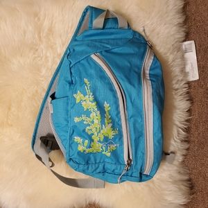 Eddie Bauer Light Blue Mini Sling Backpack